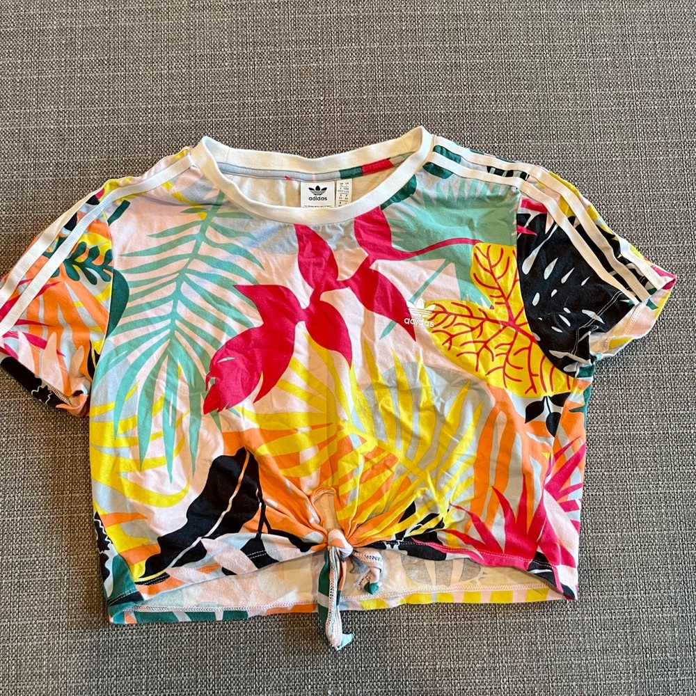 Adidas jungle crop top